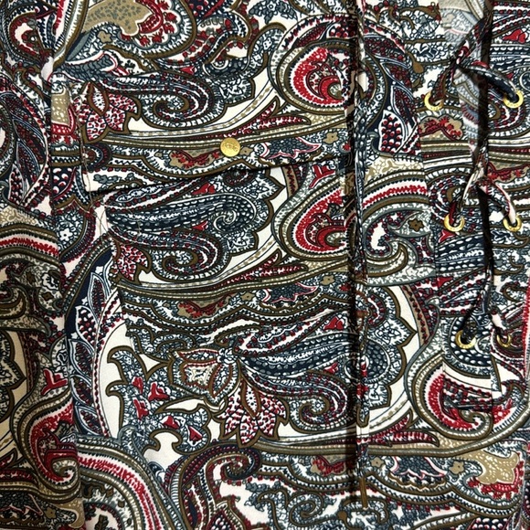 BCBGMAXAZRIA paisley print tunic size large new - Picture 4 of 6